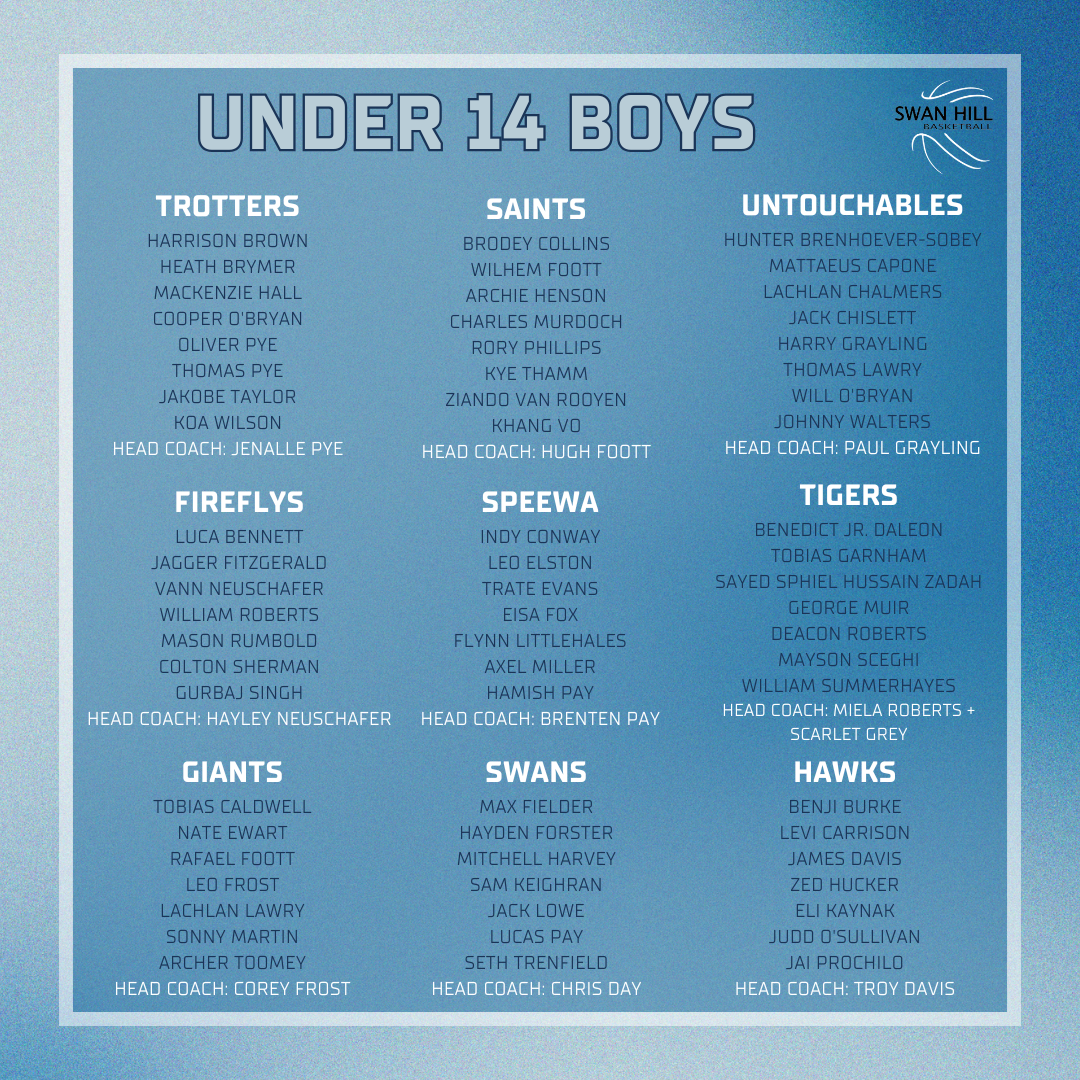 under 14 boys