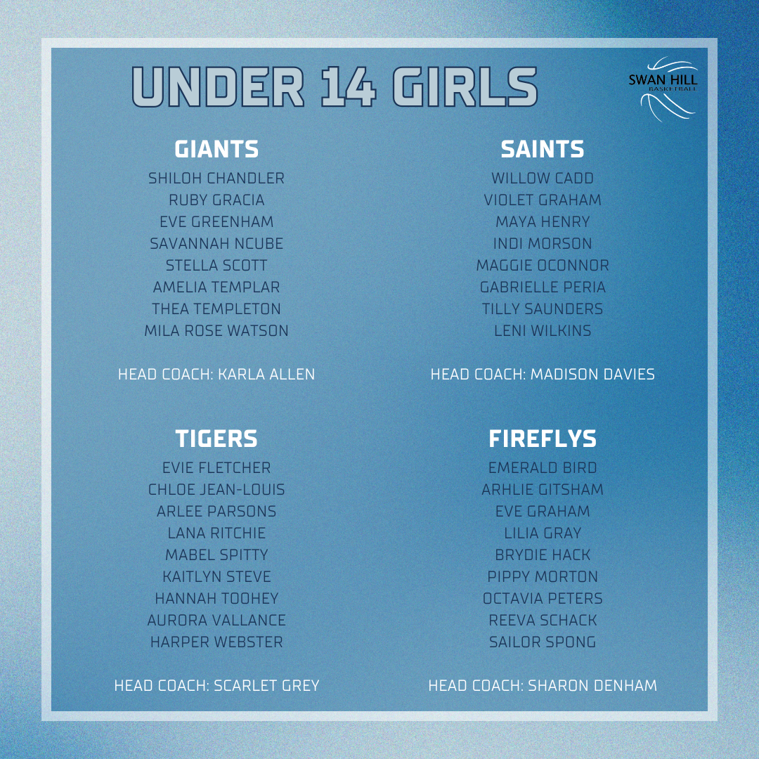 under 14 girls